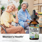 BIO KRAUTER® Perimenopause & Menopause Supplements for Women* - Pure Vegan Black Cohosh for Mood Support & Women's Wellness - Black Cohosh Supplements 2 Fl.Oz 28-Day Supply, Alcohol & Sugar Free
