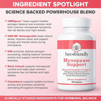 Menopause Supplements for Women, Relief of Hot Flashes, Night Sweats, for Menopausal Health, Comfort, Mood, Energy, Mental Sharpness, Hormonal Balance. DIM, Black Cohosh, Ashwagandha KSM-66 (60 caps)