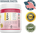 Amazing Cranberry for Dogs Pet Antioxidant, Urinary Tract Support Prevents and Eliminates UTI in Dogs, 90 Bacon Soft Chews