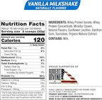 Fit Crunch Tri-Blend Whey Protein, Keto Friendly, Low Calories, High Protein, Gluten Free, Soy Free (18 Servings, Vanilla Milkshake)