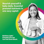 Rainbow Light High-Potency Prenatal One Multivitamin, Prenatal Health Multivitamin Supports Mom's Health and Baby's Development, With Vitamin C, Vegan, 120 Count