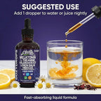 Clean Nutra Melatonin 10mg Drops Magnesium Vitamin B6 L-Theanine Valerian Hibiscus Lemon Balm Supplement Liquid Sugar-Free Vegan Non-GMO Natural Sleep Support Aid Lemon Tea Flavor 120mL Formula