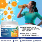 Dr. Berg Zero Sugar Hydration Keto Electrolyte Powder - Enhanced w/ 1000 mg of Potassium & Real Pink Himalayan Salt (NOT Table Salt) - Orange Flavor Hydration Drink Mix Supplement - 50 Servings
