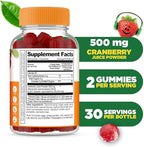 Lifeable Cranberry Gummies for Kids | Great Tasting Cranberry Supplement | for Urinary Tract Health, Bladder & Digestive Support | Vegan and Non GMO Cranberries | 60 Count