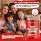 Magnesium Glycinate Gummies 500mg – Sugar Free Magnesium Gummies for Sleep, Stress, Muscle & Nerve Support – for Adults & Kids 4+, Vegan, No Melatonin (Raspberry Flavor, 60 Count)