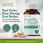 Stress Hrx, Ashwagandha Supplement Capsule, Herbal Destination Stress Relief - 60 Count