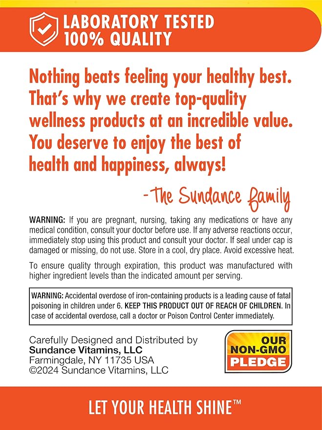 Sundance Iron Gummies | Plus B-Vitamins | 45 Vegan Gummies | Grape Flavor | Vegan, Non-GMO, and Gluten Free Supplement