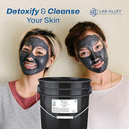 Lab Alley Activated Charcoal Powder, Food Grade, Kosher Certified, Halal, Wood Based, Ideal for Water & Air Filtration, Detoxifying Skincare Products, and Odor Control (5 Pounds)