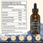 2000 MG Liposomal Fulvic Acid + Humic Acid + Trace Minerals Complex - More Potent Than Shilajit, Electrolytes Liquid Supplement with Organic Kale for Energy, Digestion, Immunity & pH Balance, 2 Oz