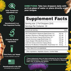 SuperBonsai Super Liver Support with Milk Thistle - All Natural Liver Cleanse Detox & Repair Aid - Doctor-Formulated Liver Supplement - Liquid Herbal Supplements for Liver Health - 1 Month Supply