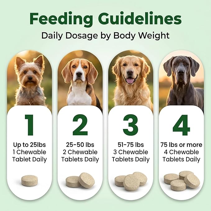 Probiotics for Dogs – Daily Support for Yeast Infection & Itchy Skin, Allergy, Paw Licking & Itchy Ears Relief – Pawganix YeastGuard Supplement (60 Chewable Tablets)