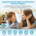 Kids Sleep Gummies with Magnesium Glycinate – Melatonin Free Bedtime Support for Kids – Calm & Relaxation with L-Theanine, GABA, Chamomile & Lemon Balm – Sugar Free Mixed Berry Flavor, 60 Gummies