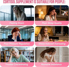 Cortisol Reducer, 17-in-1 Cortisol Supplement for Women, Hormone Harmony for Women with Ashwagandha, Rhodiola Rosea, Magnesium Glycinate, Omega-3, for Mood, Focus, Sleep Support, 60 Capsules