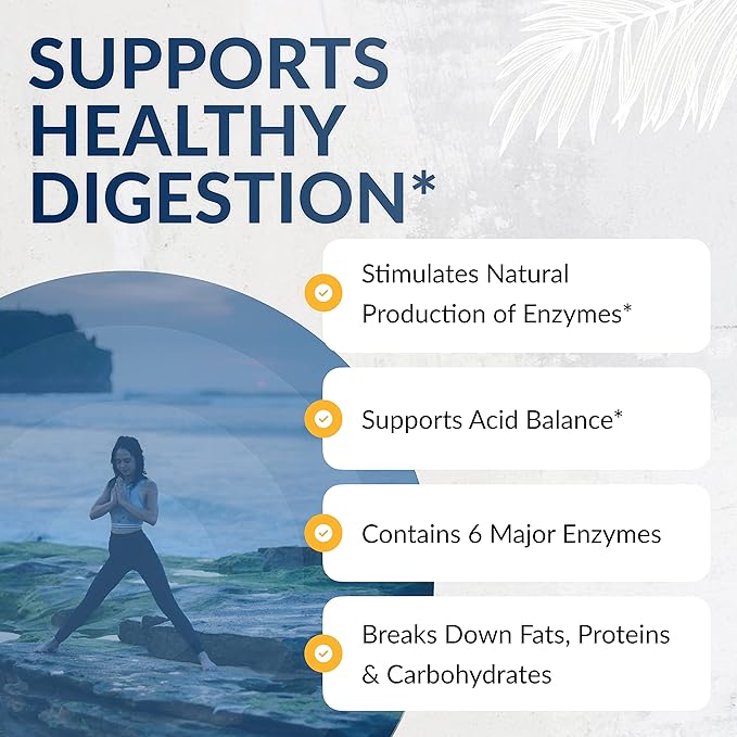 Equilife Daily Digestive Enzyme Supplement with Bromelain, Lactase, and Lipase, Supports Digestion of Protein, Fiber, Carbs and Fats, Gluten Free, Vegan, Non-GMO, 90 Capsules