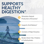 Equilife Daily Digestive Enzyme Supplement with Bromelain, Lactase, and Lipase, Supports Digestion of Protein, Fiber, Carbs and Fats, Gluten Free, Vegan, Non-GMO, 90 Capsules