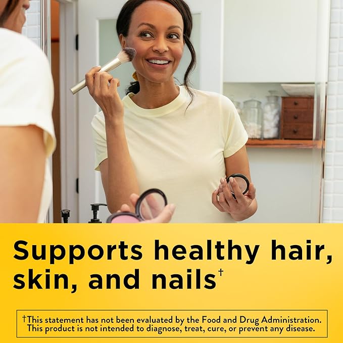 Nature Made Biotin 2500 mcg Extra Strength, Biotin Supplements Support Healthy Hair Skin & Nails, 150 Softgels, 150 Day Supply, (Pack of 2)