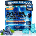 Creatine Monohydrate Gummies Complex 8000mg for Men & Women, Sugar Free Creatine Gummy with L-Taurine, BCAA 2:1, B12＆6, for Muscle Growth, Energy Boost & Recovery, Vegan, Gluten-Free, 120 Count