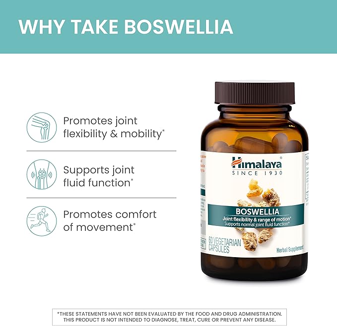 Himalaya Boswellia, Joint Support for Mobility and Flexibility, Promotes Tissue Preservation, 250 mg, 60 Capsules