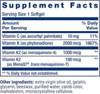 Life Extension Super K, Vitamin K Supplement, 2000 Mcg Vitamin K and 1180 Mcg Vitamin K2, Heart Health, Once-Daily, 90 Softgels