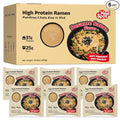 HealSpot High Protein Instant Ramen, 31g Plant Based Protein, Low Fat, Low Carb, Non GMO, Keto Friendly, Plant Based Dry Mixed Ramen, 6 Packs of Sesame Sauce Flavor