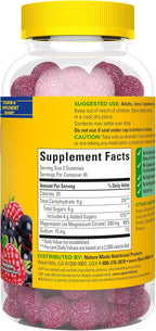 Nature Made High Absorption Magnesium Citrate 200 mg per serving, Magnesium Supplement for Muscle, Nerve, Bone and Heart Support, 90 Magnesium Gummies, 45 Day Supply