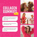 Collagen Gummies for Women | 200mg Hydrolyzed Collagen + 2500mcg Biotin, With Vitamin C, E & Zinc | Anti Aging, Hair Growth, Skin, Strong Nails | Non-GMO Gummy Vitamin Supplements | 60 Count
