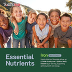 Iron Supplement for Kids – 5 mg Kids Gummies with Vitamin C – Great-Tasting Gummies Grape Flavor – Supports Immune Health & Helps with Iron Deficiency – Vegan, Kosher, Non-GMO – 60 Count