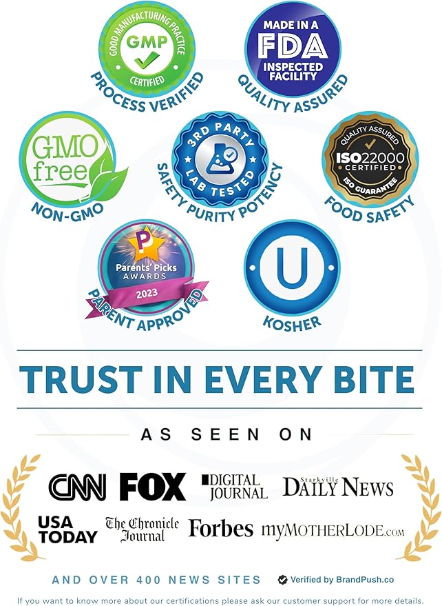 Lunakai USA Made Probiotic Gummies - 5 Billion CFUs, Vegan, Non-GMO, Gluten-Free - Digestive & Immune Support for Women & Men - 3 Pack
