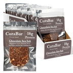 CuraBar Protein Bars – 17g Protein, Low Carb, Gluten Free, Dairy Free, Healthy Snack, Seed Oil Free, No Artificial Ingredients, 12 Count, Chocolate Sea Salt