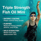 GNC Triple Strength Fish Oil Mini Omega 3 Supplement, 1000mg EPA and DHA, Supports Heart, Brain, Skin, Eye and Joint Health, 240 Mini Softgels