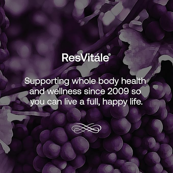 ResVitále Resveratrol + NAD & Miricell 1000 mg - Advanced Antioxidant Support for Brain, Heart, Energy & More - 30 Veggie Capsules (30 Servings)