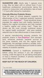 Jarrow Formulas Fem-Dophilus Vaginal Probiotics 1 Billion CFU With 2 Science-Backed Strains, Dietary Supplement For Vaginal & Urinary Tract Support, 60 Capsules, 60 Day Supply, Shelf-Stable Probiotics