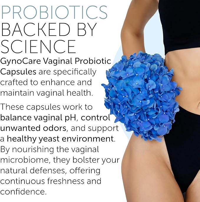 Vaginal Probiotics for Women pH Balance | Prebiotics & Probiotics for Women | Women's Welness for Vaginal Health | Odor Relief | 60 Capsules