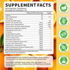 15-in-1 Cortisol Gummies, Cortisol Supplements with Magnesium Glycinate Ashwagandha Rhodiola Rose and L-theanine Complex for Relaxation, Zzz Support and Cortisol Levels, Orange Flavor, 60 Count
