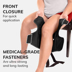 BraceAbility Obesity Hinged Knee Brace - XXXL Overweight to Plus Size Wrap Support for Womens and Mens Arthritis Treatment, Bariatric Joint Pain Relief, Kneecap Instability, Ligament Weakness (3XL)