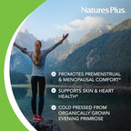 NaturesPlus Ultra EPO 1500 - Evening Primrose Oil - Premenstrual and Menopausal Antioxidant Support - Promotes Clear Skin - Gluten Free - 90 Softgels, 90 Servings