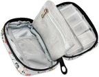Floral Weekly Medicine Pill Organizer Travel Pill Case Box Holder Container Small for Vitamin Supplement