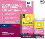 Renew Life Ultimate Flora Women's Care Probiotic, 25 Billion CFU, 90 Capsules (Package May Vary)