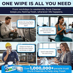 XL Body Wipes for Adults Bathing – 50 Ct + 4 Travel Shower Wipes 10 x 11.5" Thick Cleansing No Rinse Bath Wash Sheets for Elderly, Incontinence, Men & Women, Camping Essentials Disposable Washcloths