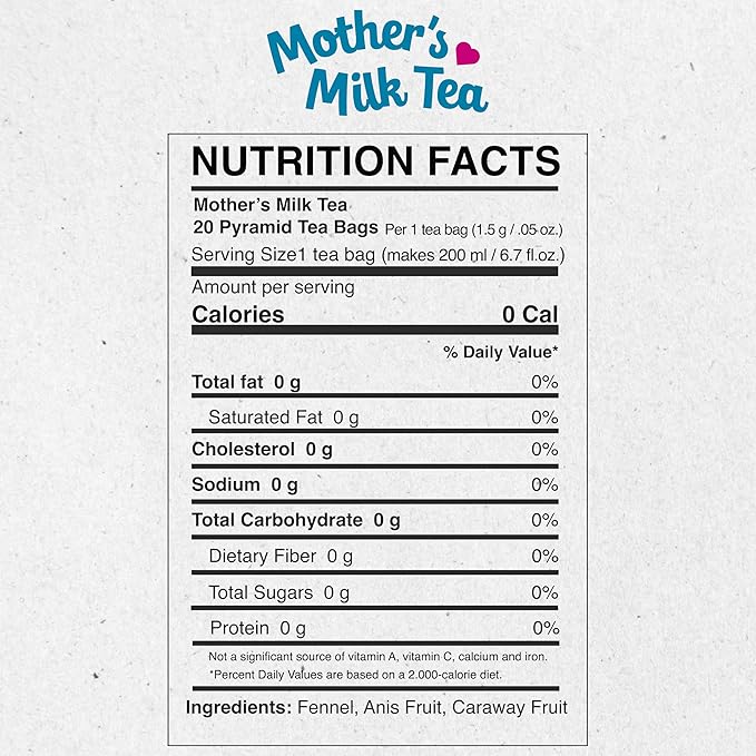 Lazika Lactation Tea, Breastfeeding and Lactation Support Tea, 20 Pyramid Teabags, Lactation Supplement, Increase Breastmilk Production, Fennel Anis and Caraway Fruit