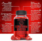 Atlantis Nutrition Testosterone Booster Gummies For Men - Enhances Strength & Stamina - Optimizes Performance & Male Enhancement - Tribulus, Goat Weed Extract, Maca Root Extract | 2-Pack (120 Gummies)