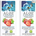 Aloe Cadabra Flavored Personal Lubricant and Vaginal Moisturizer, Organic Edible Aloe Lube for Men, Women and Couples, Non-Staining, pH Balanced, Toy Compatible (Strawberry, 2.5 Ounces, 2 Pack)