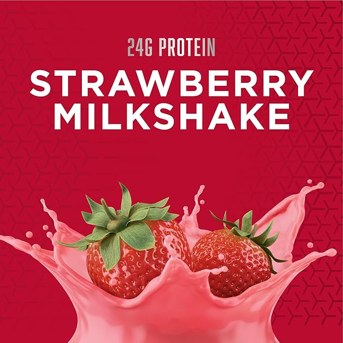 BSN SYNTHA-6 EDGE Protein Powder, Strawberry Protein Powder with Hydrolyzed Whey, Micellar Casein, for Muscle Gain, Low Sugar, 24g Protein, Strawberry Milkshake, 28 Servings, 2.34 Pound (Pack of 1)