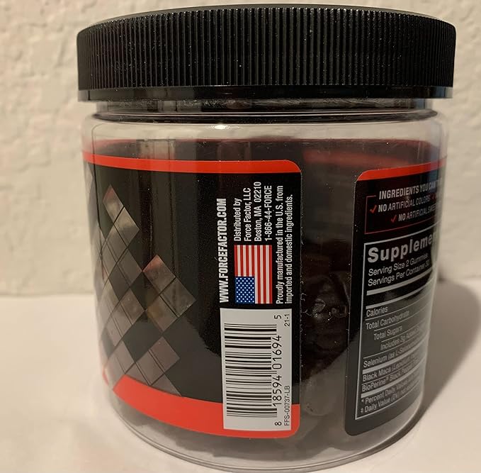 Force Factor Black Maca Gummies, 2-Pack, Black Maca Root to Enhance Male Vitality, Increase Energy & Strength, with BioPerine for Superior Absorption, Delicious Passion Berry Flavor, 120 Gummies