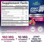 Joint Support Gummies - Extra Strength Glucosamine Gummy Supplement with Vitamin E - Natural Cartilage Joint Health & Flexibility Support, Best Support Glucosamine Chew for Men & Women - 120 Gummies