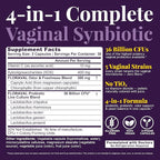 FLORAVAL Vaginal Probiotics for Women - Vaginal Probiotic & Prebiotic for Vaginal Health, pH Balance, Odor & Yeast Support, 36 Billion CFU Lactobacillus Blend, 5 Vaginal Strains, 60 Vegan Capsules