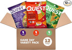 Quest Nutrition Game Day Tortilla Style Protein Chips Variety Pack, Buffalo Ranch x4, Salsa Verde x4, Loaded Taco x4, 1.1 oz (Pack of 12)