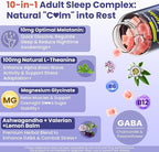 EnvyCure Melatonin Gummies 10mg 20mg with Magnesium for Adults | Drug Free | Sleep Aid | Sugar Free | L-Theanine, Ashwagandha, B6, B12, Lemon Balm & Chamomile, Supports Deep Relaxation, 60 Cts