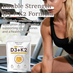 Real Good Essentials Vitamin D3 K2 10000 IU, 200 Virgin Coconut Oil Softgels, 2 in 1 Vitamins Supplement D & K (Include MK7), Easy to Swallow, Supports Calcium Absorption, Bone Health (1pc)