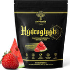 Ambrosia Hydroglyph Fasting Electrolytes Powder | Hydration Drink Mix with Amino Acids | Sugar Free Electrolyte Powder for Fasting & Intra Workout | 30 Servings, Strawberry Watermelon